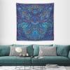 ZhiRain Hippie Bohemian Mandala Tapestry Wall Hanging Indian Gypsy Abstract Flower Floral Texture Print Tapestries Home Decor for Living Room Bedroom Apartment Farmhouse Dorm 60"x60" view 3