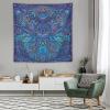 ZhiRain Hippie Bohemian Mandala Tapestry Wall Hanging Indian Gypsy Abstract Flower Floral Texture Print Tapestries Home Decor for Living Room Bedroom Apartment Farmhouse Dorm 60"x60" view 4