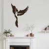 SIGNLEADER Metal Wall Art Decor Angel Minimalist Modern Abstract Wall Sculpture Hangings Home Decoration for Living Room, Bedroom, Bathroom, Kitchen, Outdoor - 36" Bronze view 3
