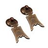 ANNURA Copper Cupboard Door Knob,Copper Cup Handles, 2Pcs Chinese Style Vintage Furniture Drawer Brass Pulls Handle Jewelry Box Wardrobe Door Small Handle view 1