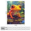 JHION Funny Frog Flannel Fleece Blanket, Frog Throw Blankets, Cozy Fuzzy Warm Bed Blanket, Psychedelic Printed Blanket for Couch Bed Sofa Travel 60"x80" view 2