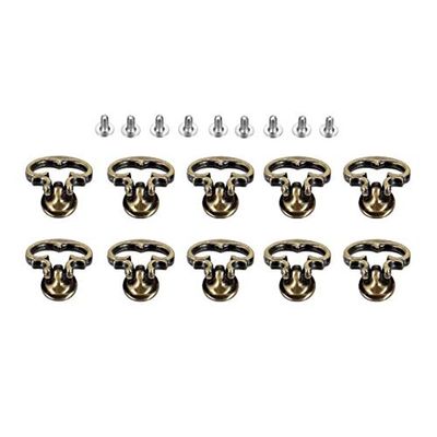 ANNURA Copper Cupboard Door Knob,Copper Cup Handles, 10pc Retro Furniture Handles Vintage Jewelry Box Knobs Alloy Cabinet Kitchen Drawer Cupboard Ring Pull Handle Furniture Fittings