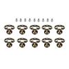 ANNURA Copper Cupboard Door Knob,Copper Cup Handles, 10pc Retro Furniture Handles Vintage Jewelry Box Knobs Alloy Cabinet Kitchen Drawer Cupboard Ring Pull Handle Furniture Fittings view 1