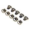 ANNURA Copper Cupboard Door Knob,Copper Cup Handles, 10pc Retro Furniture Handles Vintage Jewelry Box Knobs Alloy Cabinet Kitchen Drawer Cupboard Ring Pull Handle Furniture Fittings view 4