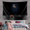 Conank Basketball Court Tapestry Wall Hanging Wooden Floor Basketball Tapestries Sports Games Theme Stadium Wall Art Decor for Teen Student Adult Bedroom Living Room Dorm Party Decoration 40"x30" view 4