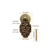 ANNURA Copper Cupboard Door Knob,Copper Cup Handles, 2Pcs Chinese Style Vintage Furniture Drawer Windows Thickened Brass Pulls Handle Jewelry Box Wardrobe Door Small Handle view 3