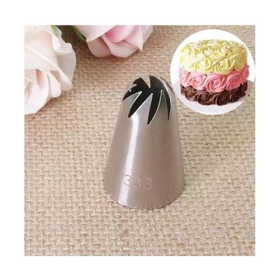 Cake Piping Tips Pastry Nozzle Stainless Steel Rose Icing Nozzle Cake Decorating Tools Flower Icing Piping Nozzle Cream Cupcake Piping Tips Portable