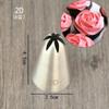 Cake Piping Tips Pastry Nozzle Stainless Steel Rose Icing Nozzle Cake Decorating Tools Flower Icing Piping Nozzle Cream Cupcake Piping Tips Portable view 4