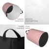 Retro Beige Polka Dot Pink Laundry Hamper with Durable Handle Waterproof Foldable Laundry Basket Circular Dirty Clothes Storage Basket for Home Bathroom Office Nursery view 4