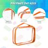 8 Packs Toy Storage Bags with Zipper, Clear PVC Organizing Bags, Reusable Toy Storage Organizer with Portable Handle, Travel Waterproof Organizer Bags for Building Blocks, Puzzle, Toys and Books view 3