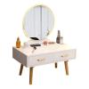 Rieort Vanity Desk Vanity Desk Touch Led Mirror Dressing Table Bedroom Furniture Nightstand Easy to Assemble Makeup Vanity Vanity Table Set Gorgeous view 1