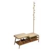 CHICKEN Shoe Bench Nordic Shoe Changing Stool Door Can Sit Creative Coat Rack Shoe Rack Integrated Into The Home Changing Shoe Stool Shoe Shelf for Entryway (Size : M 100cm) view 1