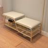 CHICKEN Shoe Bench Nordic Shoe Changing Stool Door Can Sit Creative Coat Rack Shoe Rack Integrated Into The Home Changing Shoe Stool Shoe Shelf for Entryway (Size : M 100cm) view 2