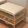 CHICKEN Shoe Bench Nordic Shoe Changing Stool Door Can Sit Creative Coat Rack Shoe Rack Integrated Into The Home Changing Shoe Stool Shoe Shelf for Entryway (Size : M 100cm) view 4