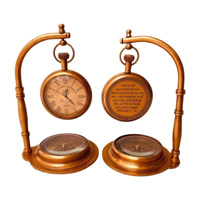 ALADEAN Decorative Table Compass | Desk Compass - Decorative Shelf Compass Vintage Table Top Decorative Gift (My Love)