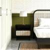 ULTRAWAVE Nightstands Square Black Bedside Table Rack Locker Living Room Coffee Table Side Cabinet Bedroom Storage Drawer Bedside Table Bedside Table (Color : B) view 3