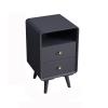 ULTRAWAVE Nightstands Bedside Table with Double Sliding Drawers Bedside Table Storage Table for Living Room Bedroom Office Bedside Table Bedside Table view 1