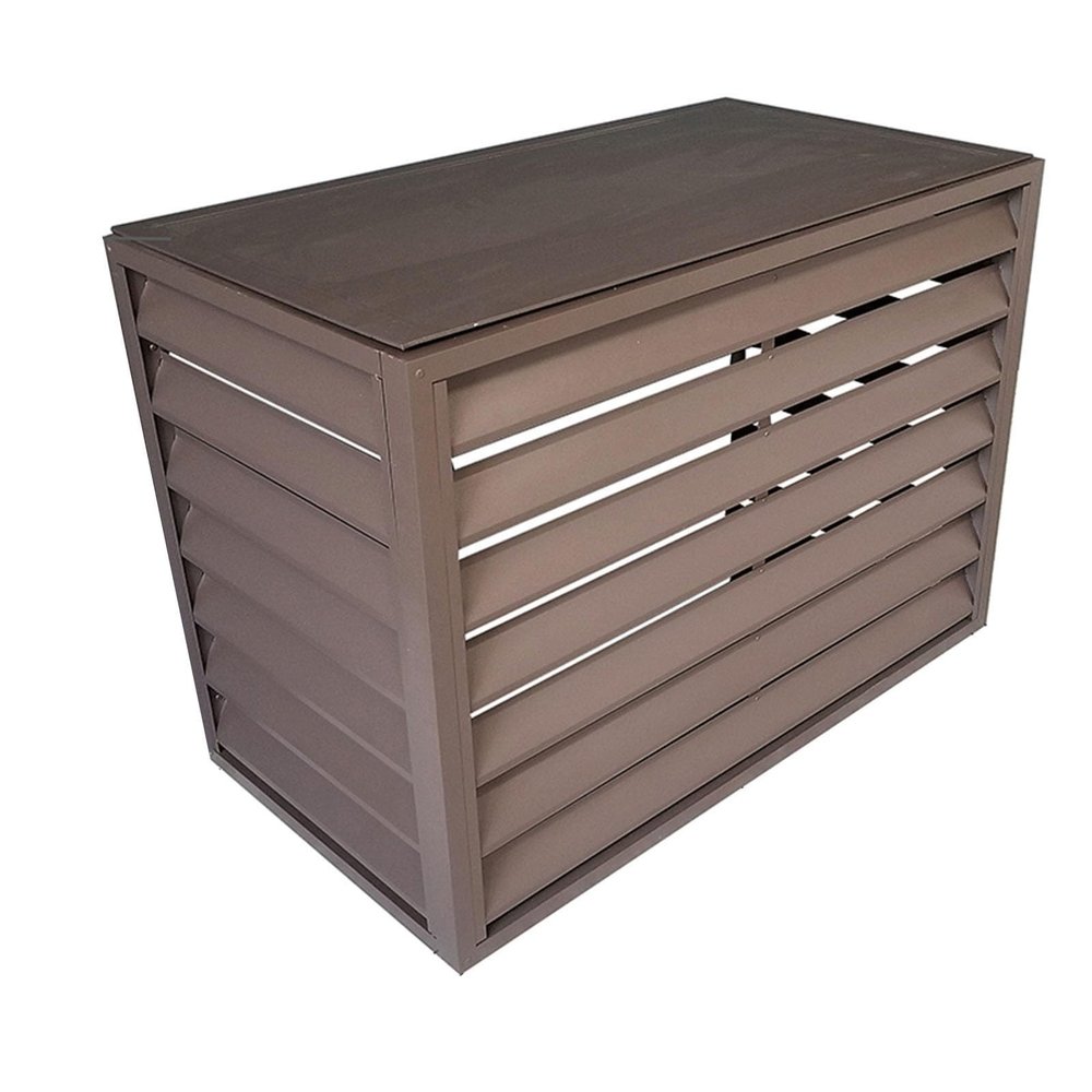 Air conditioner outdoor unit protective cover,Air conditioner outdoor unit aluminum cover,Outdoor unit mini split air conditioner cover,Noise Reduction,Dustproof and waterproof,suitable for outdoor (