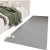 MOFGOE Heated Carpet - Heated Rug Under Desk, Heated Floor Mat, Electric Infrared Floor Heater, with 60 Levels Adjustable Thermostat, Waterproof, 12 Hour Timing, for Office/Home,100x150cm view 1