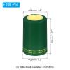 PATIKIL PVC Heat Shrink Cap for Wine Bottle, 100 Pcs 33x50mm Wine Shrink Wrap Seals Sleeves Caps Shrink Top Cover Flower Pattern for Wine Cellars Home Kitchen Use, Green view 2