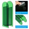 PATIKIL 3x2x9 Acrylic Vase, Arch Acrylic Floral Vase Clear Geometric Plastic Decorative Vase for Table Centerpiece Home Decor, Dark Green view 3
