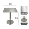 Gtzly Round Bar Table with Metal Base, Tall Bistro Pub Table, Counter Bar Height Table for Kitchen, Dining Room, Living Room, Easy Assembly (Color : C, Size : 40 * 74cm/15.7 * 29.1in) view 2