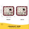2 Pack Pot Holder for Kitchen,Merry Christmas Snowman Holly Bell Heat-Proof Potholder with Hanging Loop Hot Pad Pot Holders for Cooking Baking BBQ,Snowflake on Flax Plaid view 3