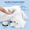 Bedsure Hotel Pillows King Size, Set of 2 - Luxury Bed Pillows for Sleeping, Decoration Strip Diamond Design Cover, Fluffy Original Down Alternative Filling for Side, Back or Stomach Sleepers view 4