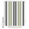 Huotupsine Sage Green Grey Striped Shower Curtain Set - Extra Long 72" x 96" Washable Bathtub Curtain with 12 Hooks, Gray Modern Abstract Art Waterproof Fabric Stall Shower Curtains for Bathroom view 2