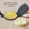 Aluminum Alloy Tortilla Press, Manual Dough Press for Hand Pies Meat Pies, 16cm Black view 2