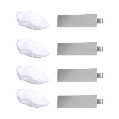 EtliN 8pcs Compatible with Karcher SC2 SC3 SC4 SC5 Steam Cleaner Nozzles Replacement Accessories,Steam Cleaner Parts Mop Microfiber Pad