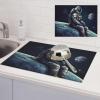 Astronaut space Print Dish Drying Mat for Kitchen Counter Super Absorbent Microfiber Drainer Mats Large Size Dish Drying Pad Quick Drying Dish Rack Pad 18"x 24" view 1