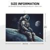 Astronaut space Print Dish Drying Mat for Kitchen Counter Super Absorbent Microfiber Drainer Mats Large Size Dish Drying Pad Quick Drying Dish Rack Pad 18"x 24" view 4