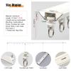 Curtain Track Aluminium, Invisible Track Silent Pulleys Ceiling Mounted Room Divider Curtains For Curtains Caravans Hospitals, Curtain Rod Holders No Drilling, Easy Install ( Color : White Ceiling Mou view 2