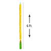 Handmade Decorative Artificial Marigold Fluffy Garland with Bell & Feather Wool Tassel in The Bottom|Marigold Flower for Decoration, Size 6 Feet, Pack of 10- Yellow view 4