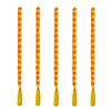 Handmade Decorative Artificial Marigold Fluffy Garland with Bell & Feather Wool Tassel in The Bottom|Marigold Flower for Decoration, Size 6 Feet, Pack of 5 view 1