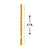 Handmade Decorative Artificial Marigold Fluffy Garland with Bell & Feather Wool Tassel in The Bottom|Marigold Flower for Decoration, Size 6 Feet, Pack of 5 view 4
