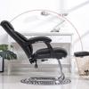 Computer Chair, Executive Office Chair PU Leather Ergonomic Computer Chair High Back Home Office Swivel Desk Chairs with Headrest and Lumber Support, Black view 4