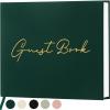 Lankaiva Wedding Guest Book, Guest Book Wedding Reception 9 x 7, Green view 1