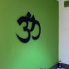 Bisamu OM Metal Wall Art, Metal OM Decor, OM Symbol Wall Art, Yoga Studio Decor, Interior Decoration, Wall Hanging (18" W x 15" H / 45x37 cm) view 2