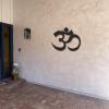 Bisamu OM Metal Wall Art, Metal OM Decor, OM Symbol Wall Art, Yoga Studio Decor, Interior Decoration, Wall Hanging (18" W x 15" H / 45x37 cm) view 4