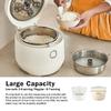 BANU Low Carb Rice Cooker - 4 Cups(white rice), 2 cups(Low carb rice) 7 Preset Functions, 20-Hr Timer, Led Touch, Auto Keep Warm - Healthy Cooking for Keto and Low Glycemic Diets - White / 8-Cup (Cooked) (4-Cup UNCOOKED) Digital Rice Cooker and Food  view 2
