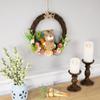 Floral Grapevine Small Spring Easter Wreath with Sisal Bunny - 12" view 2
