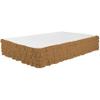 Legacy Decor Bed Skirt Tiered Waterfall Dust Ruffle 100% Brushed Microfiber with 14 Drop Queen Size Khaki Color view 1