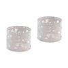 HOMSFOU 2pcs Hollow Candle Holder Christmas Tealight Stand Xmas Decoration Christmas Candle Stand Decorative Holders Mini s Holders Tea European Style view 1