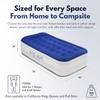 King Koil Luxury Twin Air Mattress with Built-in Pillow Top & Integrated High-Speed Patented Pump 20" Inflatable Twin Blow Up Airbed for Camping, Home & Guests, Waterproof, 1-Year Warranty view 2