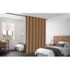 Blackout Room Divider Curtain Panel Privacy Partition Heavyweight Premium Fabric Thermal Insulated Grommet Top 48" Wide X 84" Tall Khaki Color view 1