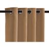 Blackout Room Divider Curtain Panel Privacy Partition Heavyweight Premium Fabric Thermal Insulated Grommet Top 48" Wide X 84" Tall Khaki Color view 3