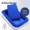 King Koil Toddler Travel Bed - Inflates in 30 Seconds, Built-in Safety Bumper, Ages 3+ Portable Kids Air Mattress for Hotels, Camping, Grandparents, Travel - Fits Crib Sheets, CNN-Featured Brand view 2