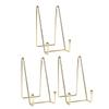 BESTOYARD 3pcs Wrought Iron Photo Frame Stand Photo Easel Rack Easels for Display Book Display Stand Easel Plate Display Dish Display Holder Plate Holder Photo Album Dish Shape Metal, Golden view 1